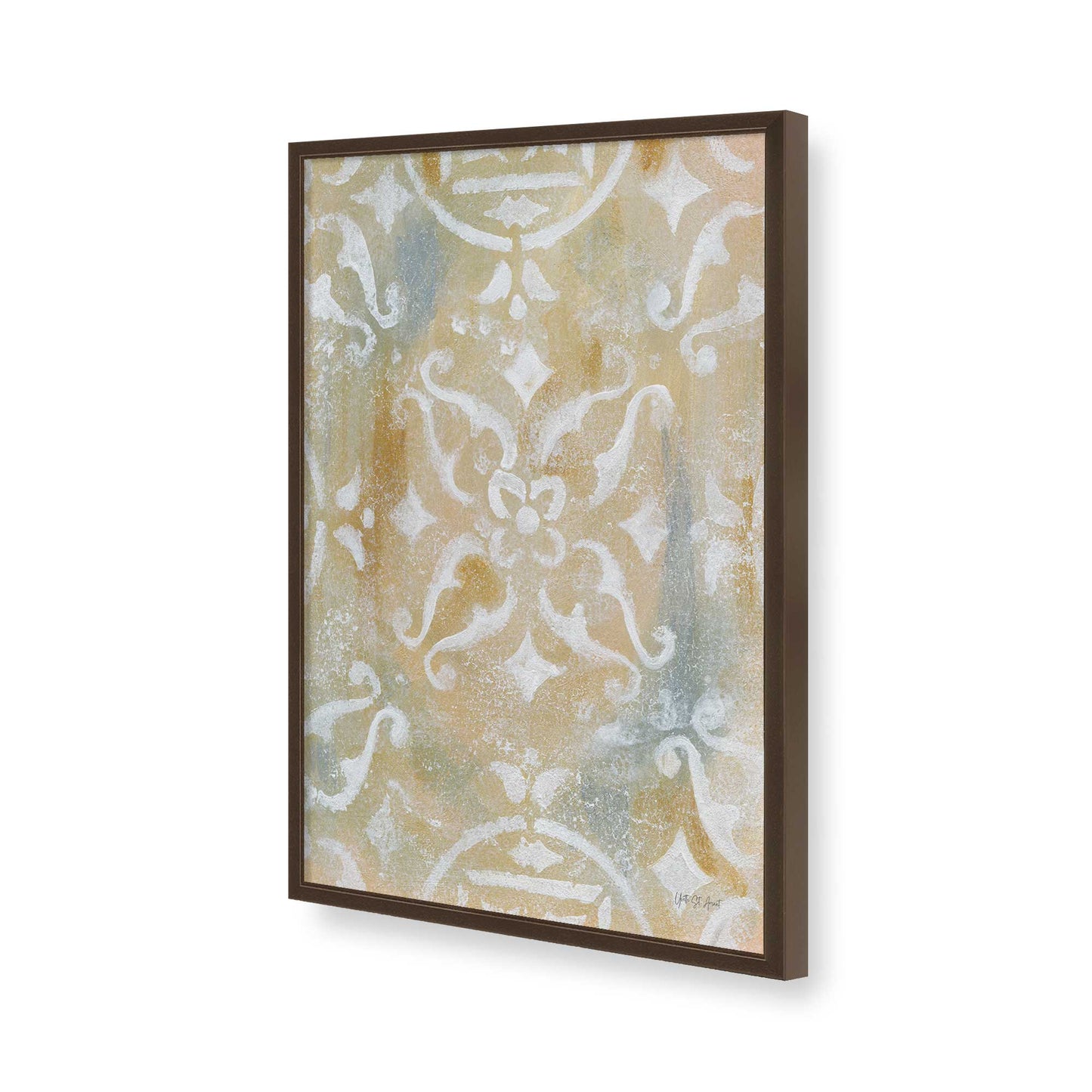 [Color:Belvinder Brown], Picture of art in a Belvinder Brown frame of the corner