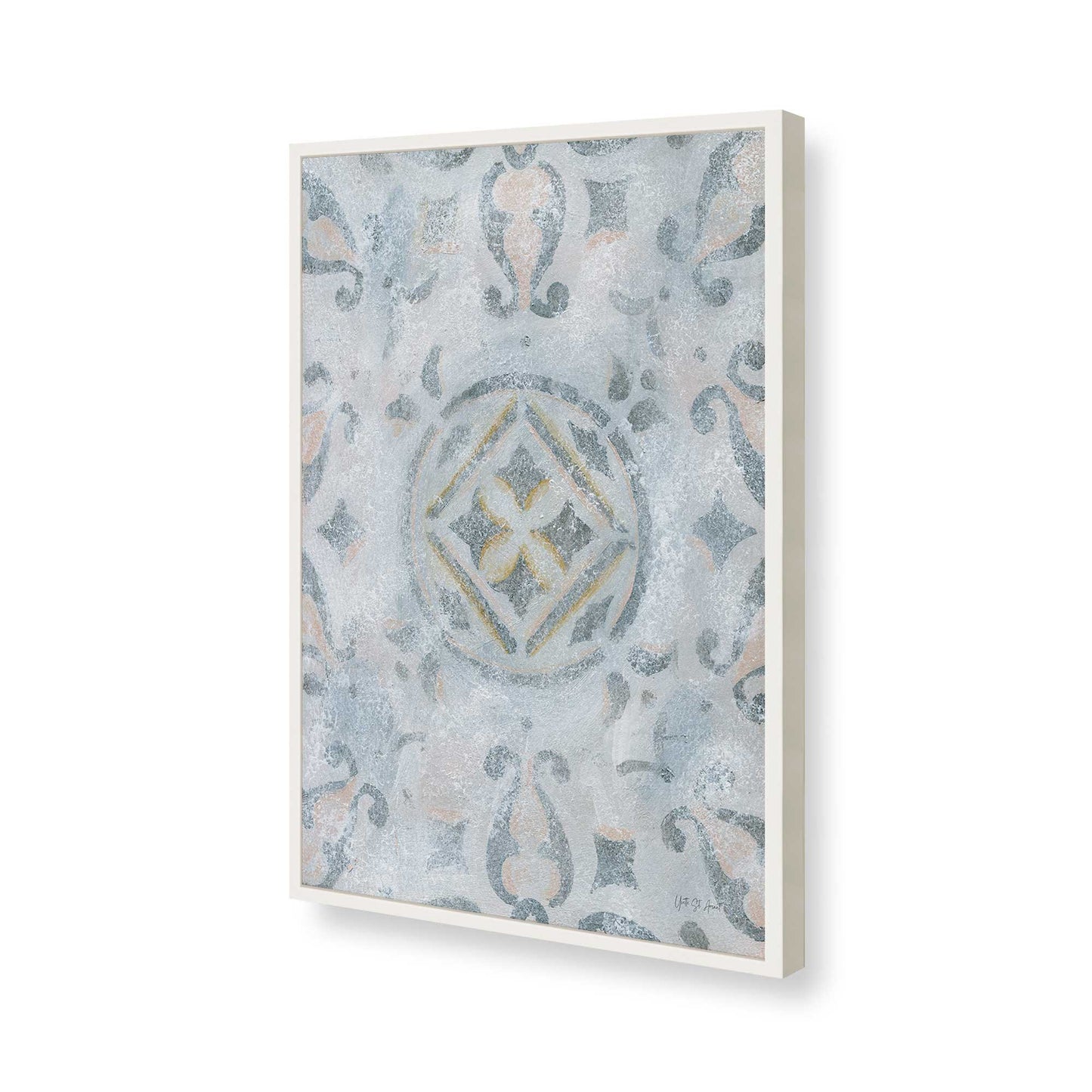 [Color:Opaque White], Picture of art in a Opaque White frame of the corner