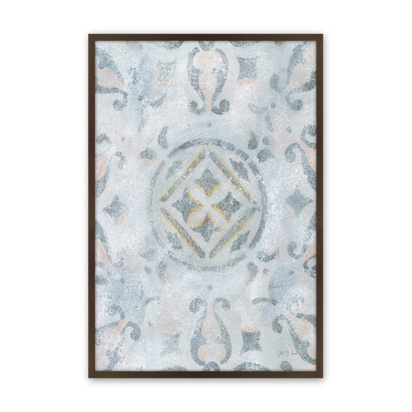 [Color:Brown], Picture of art in a Brown frame