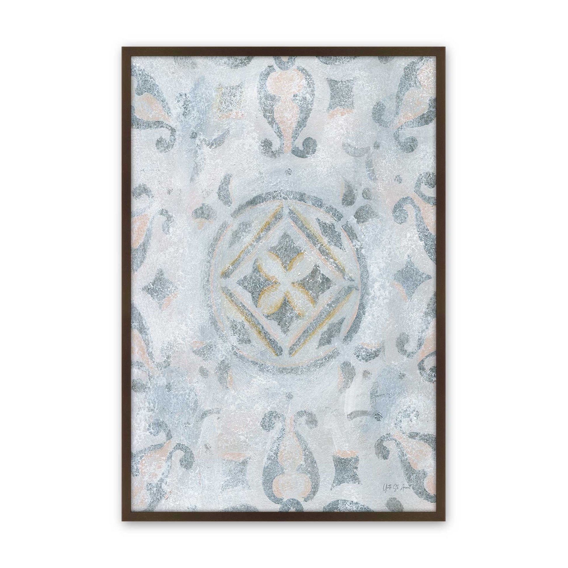 [Color:Brown], Picture of art in a Brown frame
