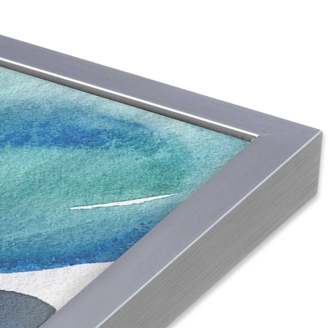 [Color:Polished Chrome], Picture of art in a Polished Chrome frame at an angle