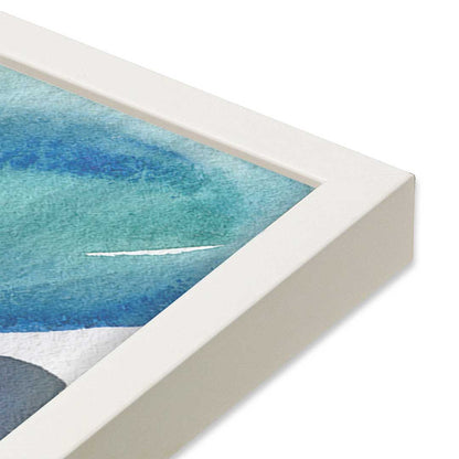 [Color:Opaque White], Picture of art in a Opaque White frame at an angle