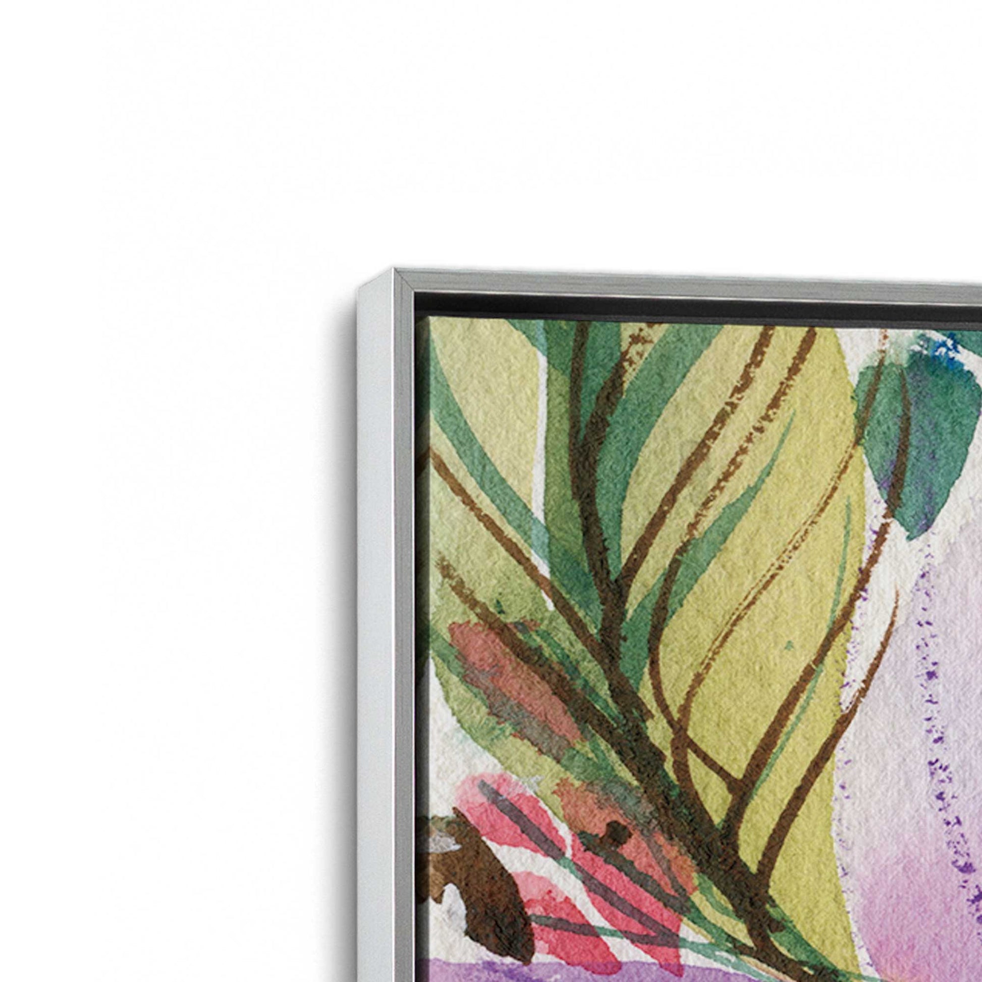 [Color:Polished Chrome], Picture of art in a Polished Chrome frame at an angle