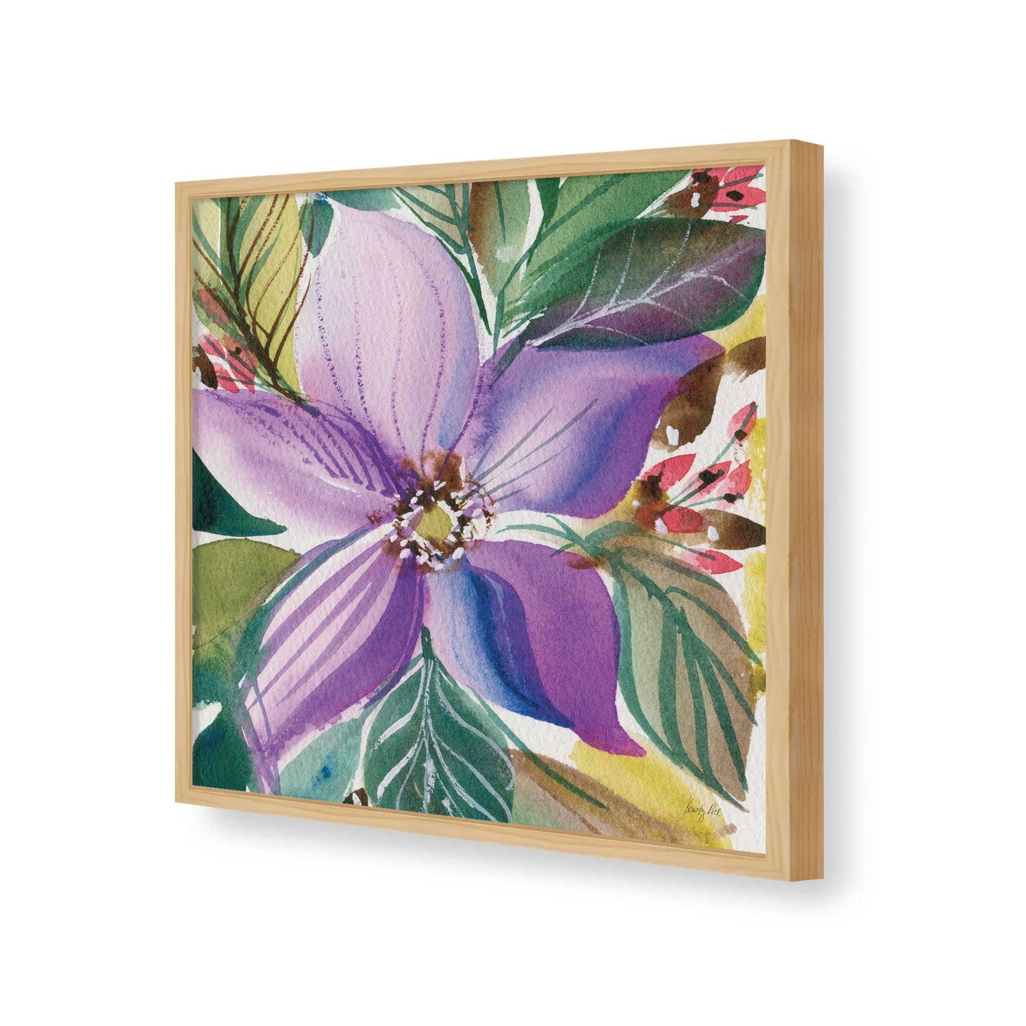 [Color:American Maple], Picture of art in a American Maple frame of the corner
