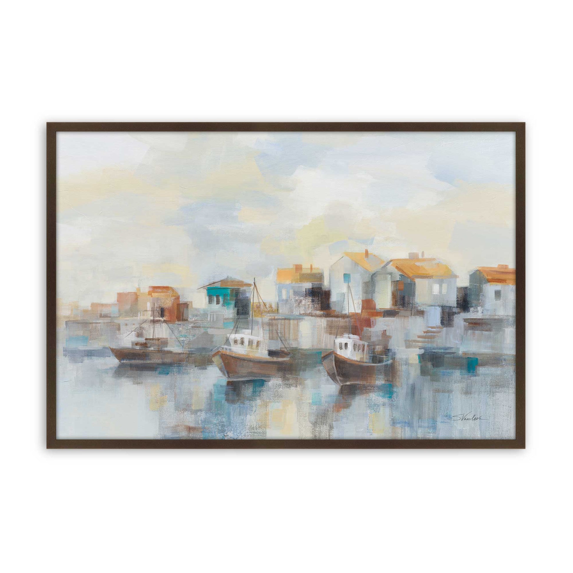 [Color:Brown], Picture of art in a Brown frame