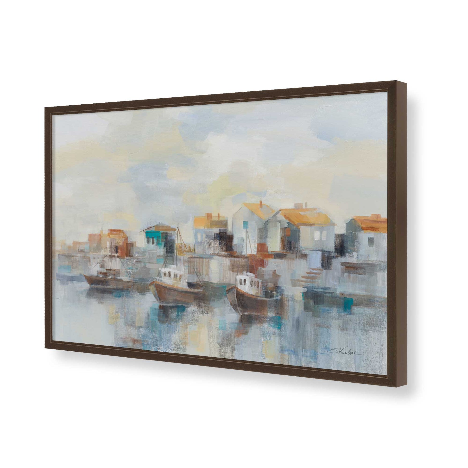 [Color:Belvinder Brown], Picture of art in a Belvinder Brown frame of the corner