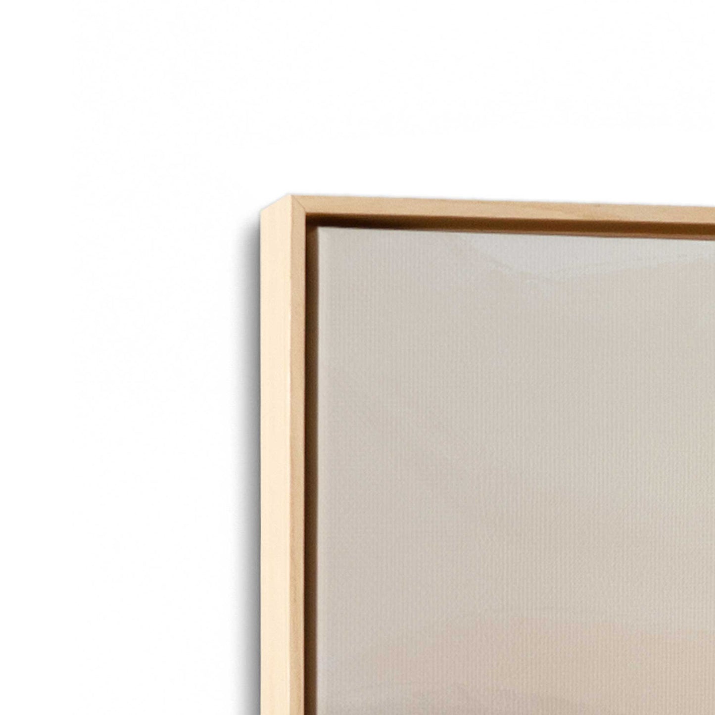 [Color:American Maple], Picture of art in a American Maple frame at an angle