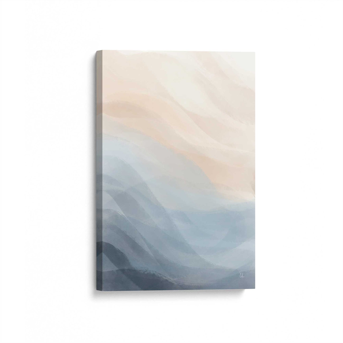 [Color:Stretched Canvas], Picture of art at an angle