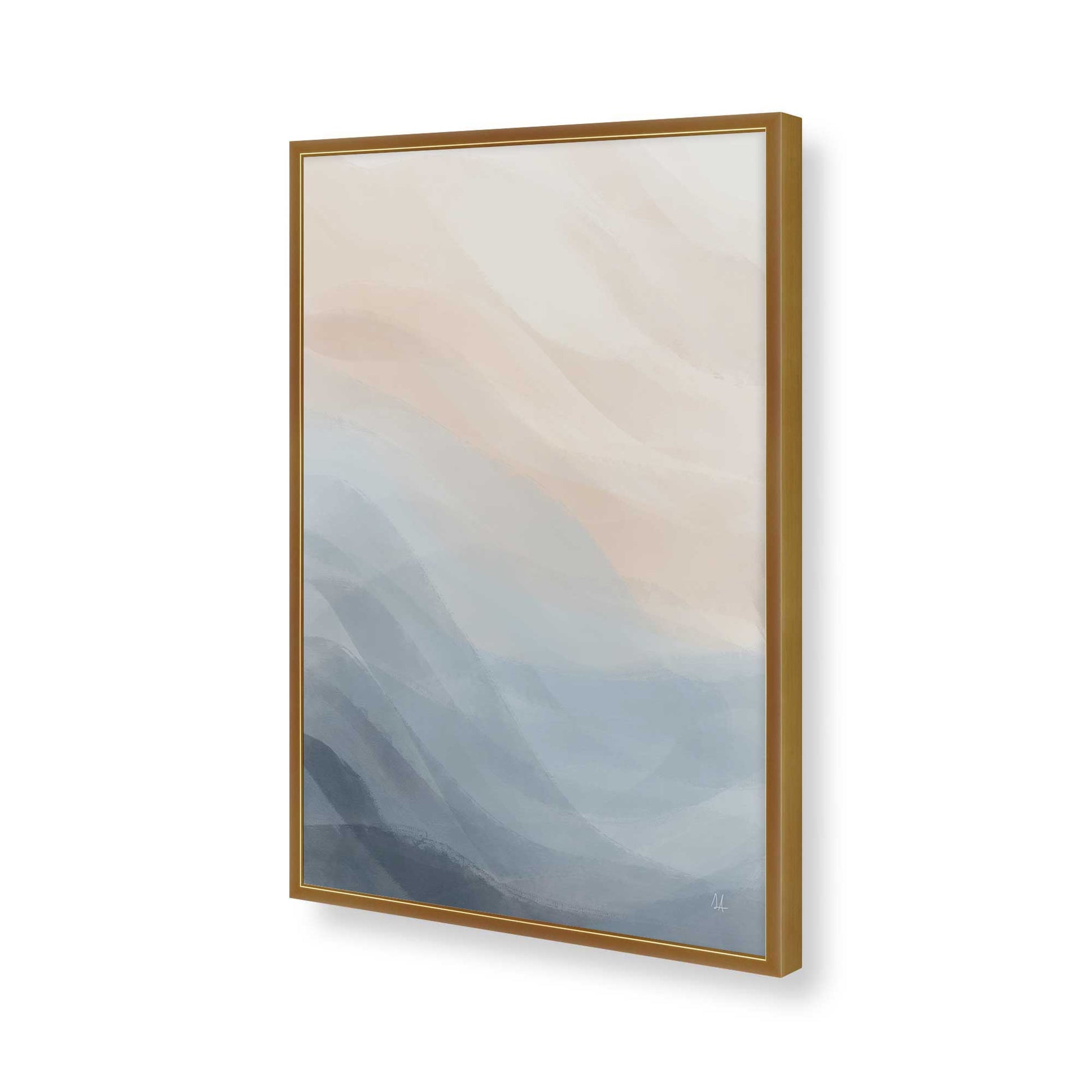 [Color:Polished Gold], Picture of art in a Polished Gold frame of the corner
