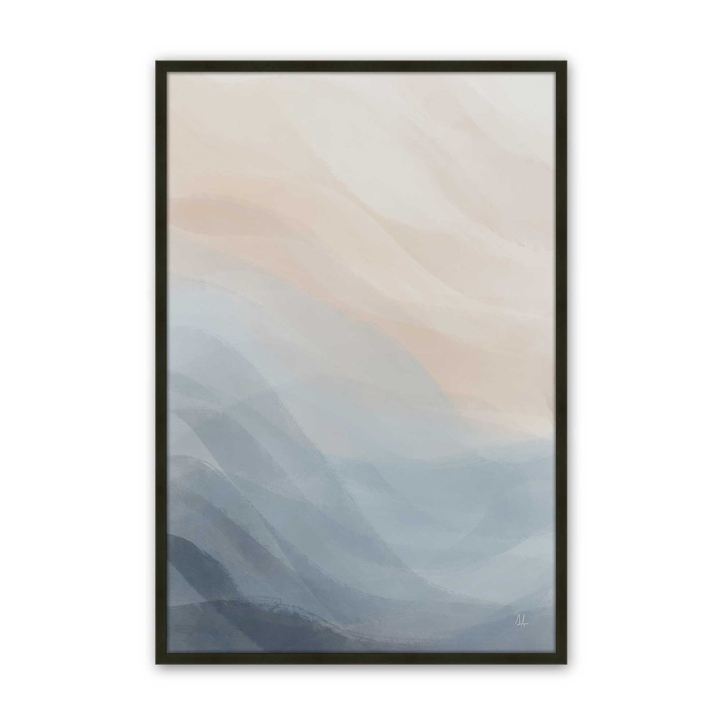 [Color:Satin Black], Picture of art in a Satin Black frame