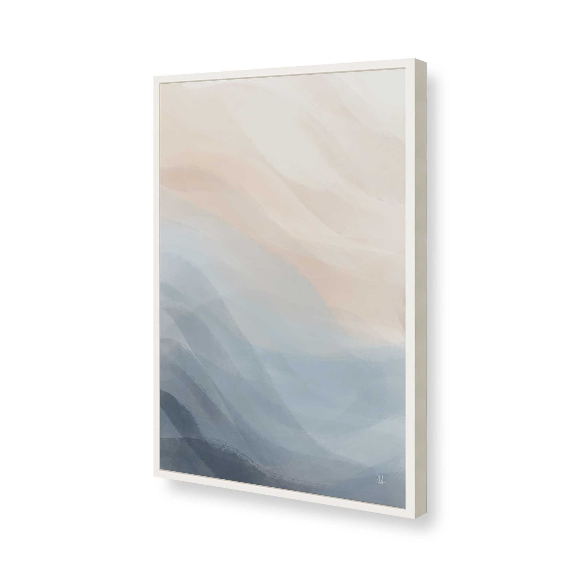 [Color:Opaque White], Picture of art in a Opaque White frame of the corner