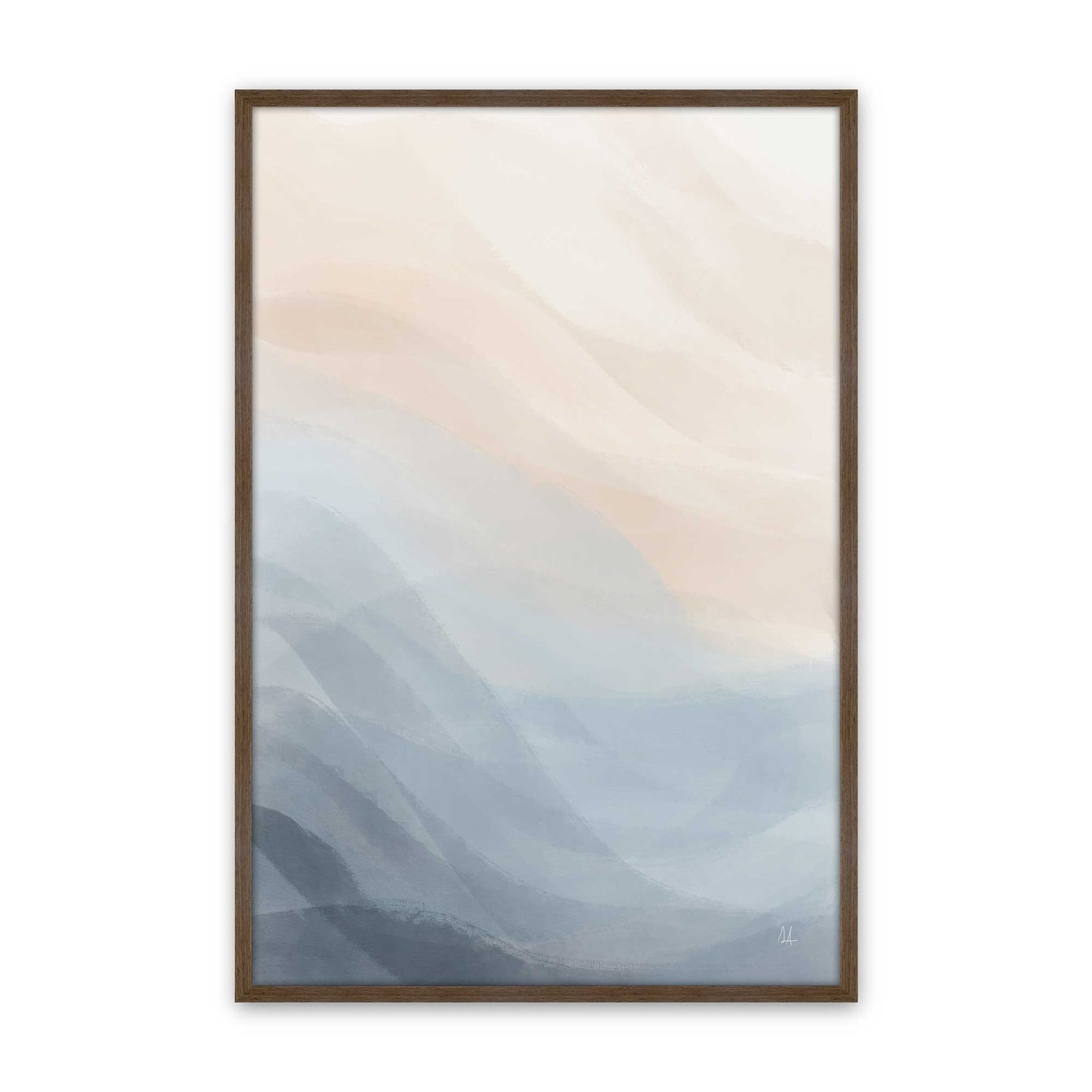 [Color:Walnut], Picture of art in a Walnut frame