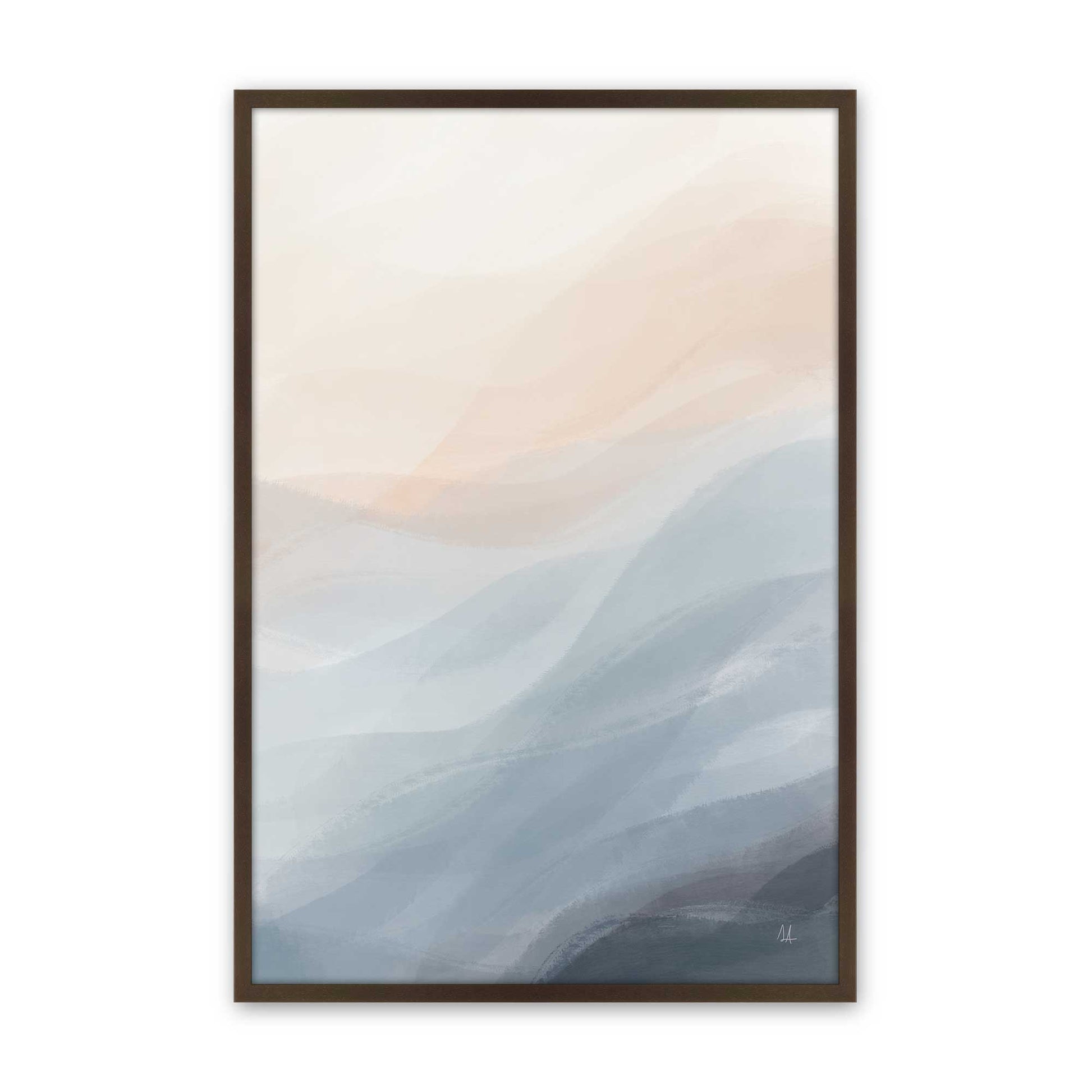 [Color:Brown], Picture of art in a Brown frame