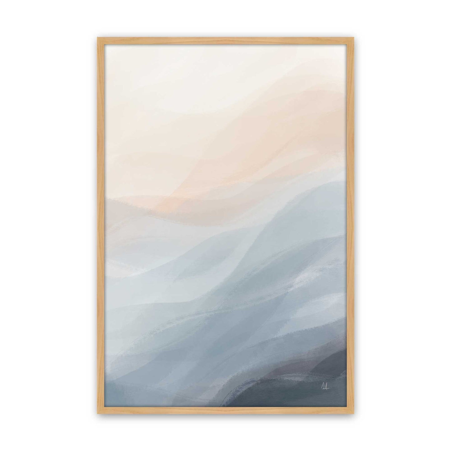 [Color:American Maple], Picture of art in a American Maple frame