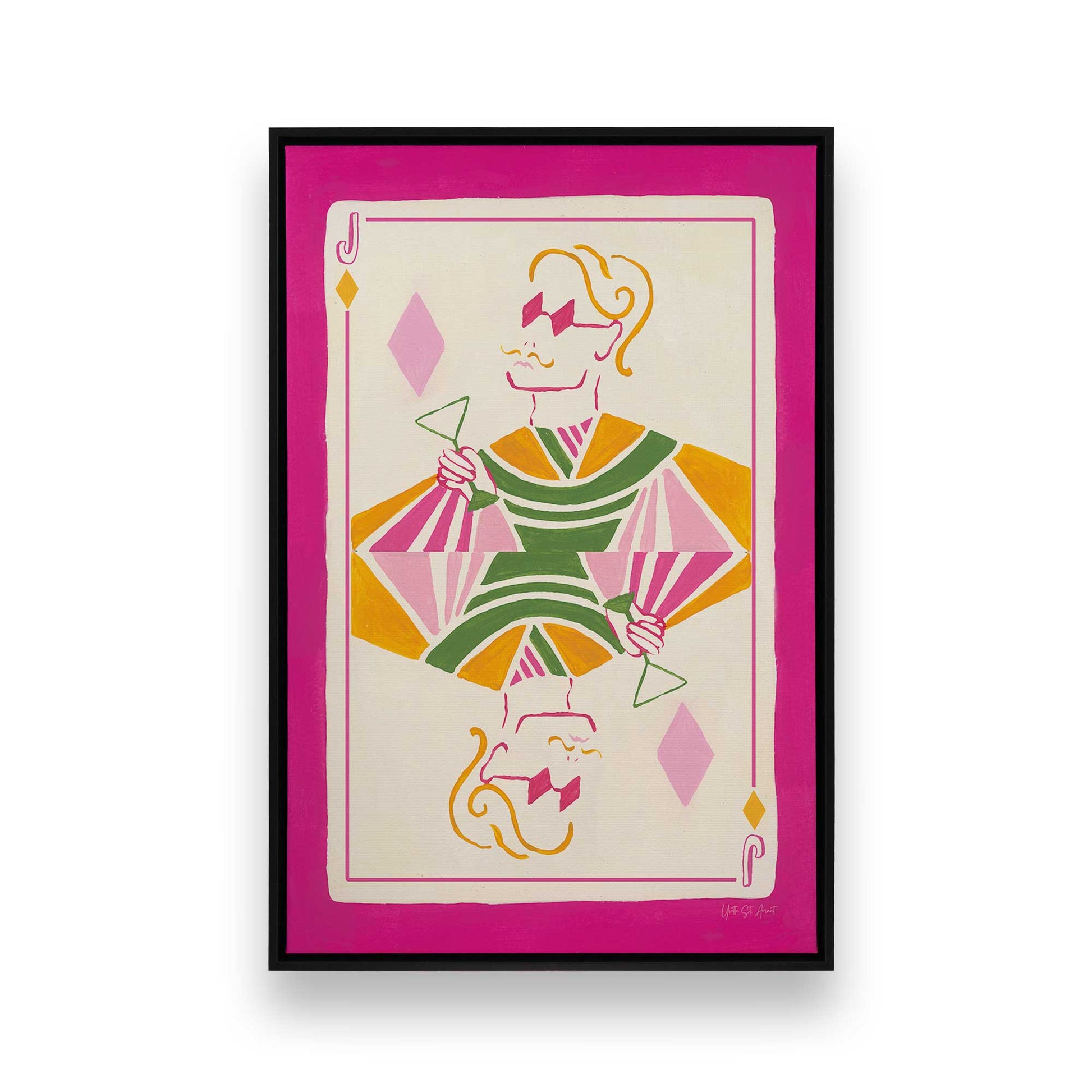 [Color:Satin Black], Picture of art in a Satin Black frame