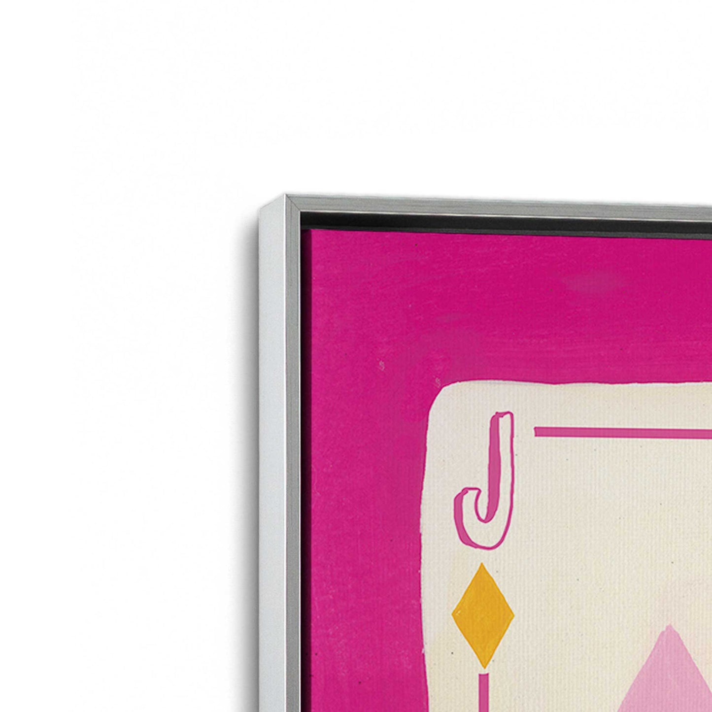 [Color:Polished Chrome], Picture of art in a Polished Chrome frame at an angle