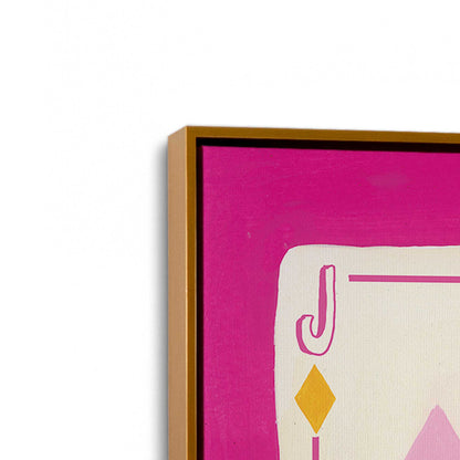 [Color:Polished Gold], Picture of art in a Polished Gold frame at an angle