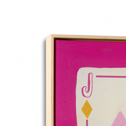 [Color:American Maple], Picture of art in a American Maple frame at an angle