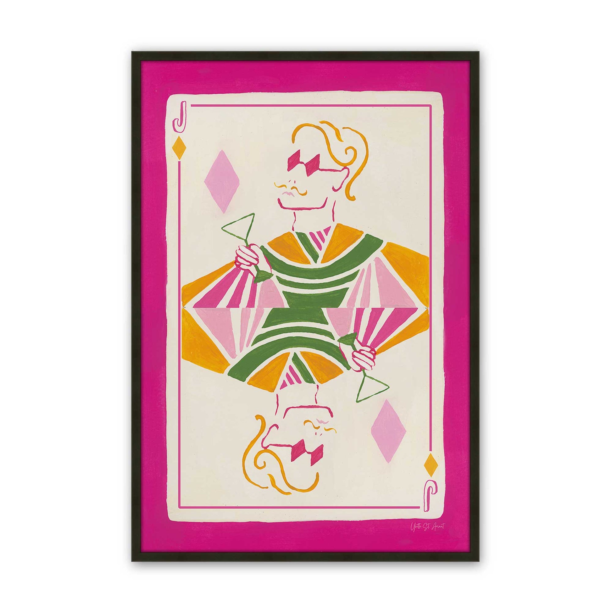 [Color:Satin Black], Picture of art in a Satin Black frame