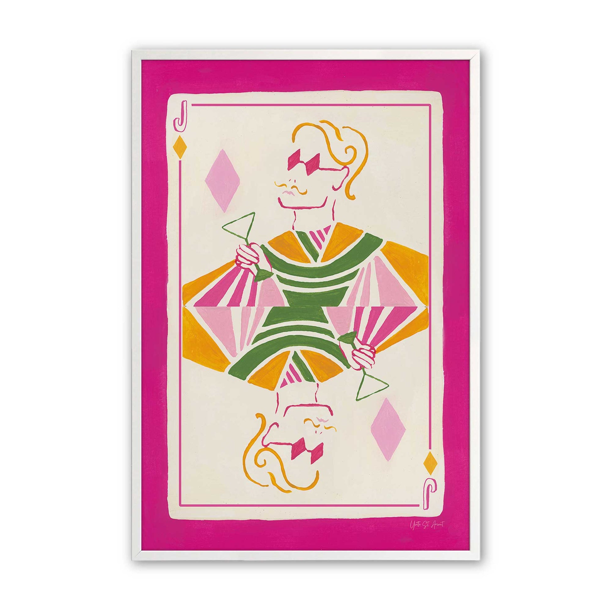 [Color:Opaque White], Picture of art in a Opaque White frame