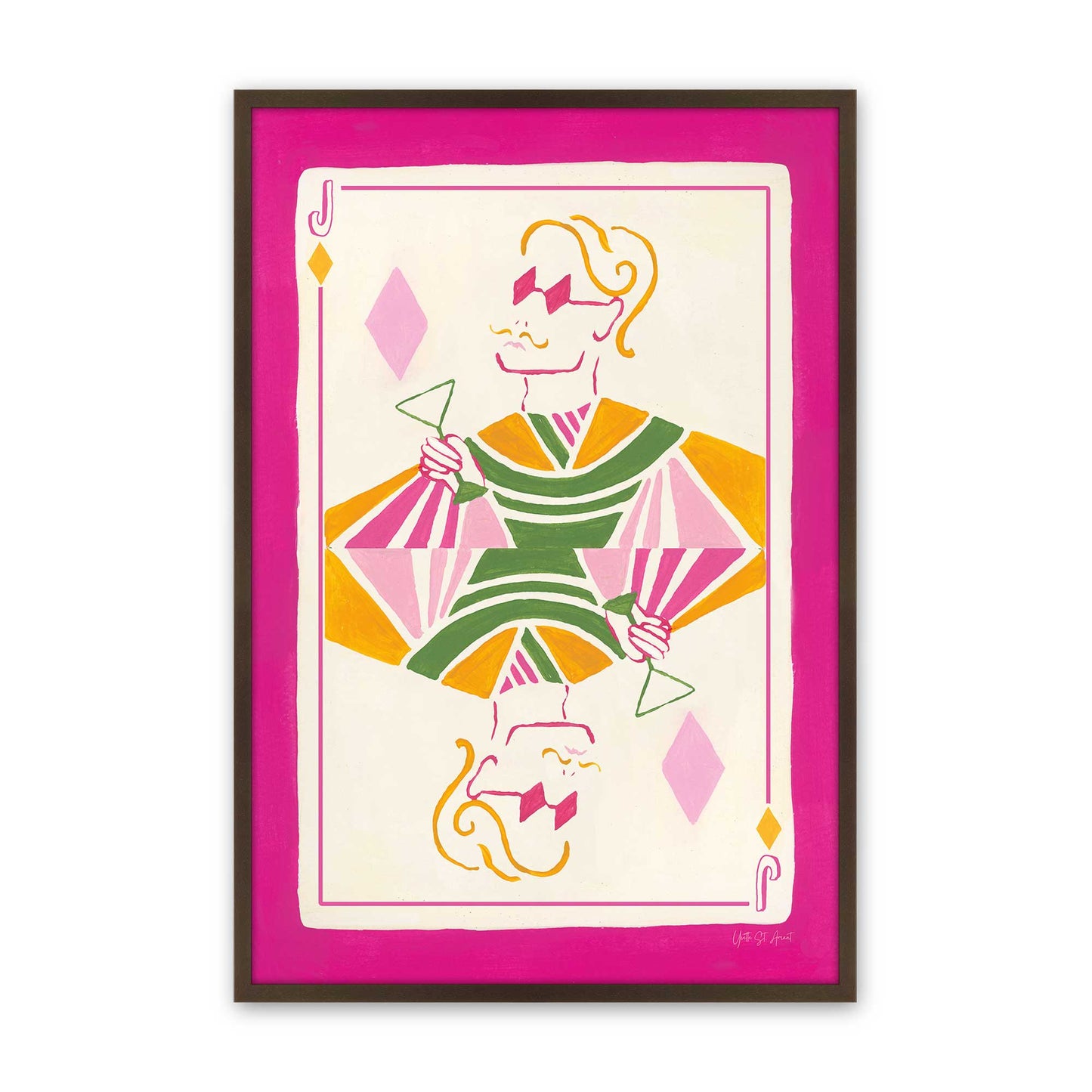 [Color:Brown], Picture of art in a Brown frame