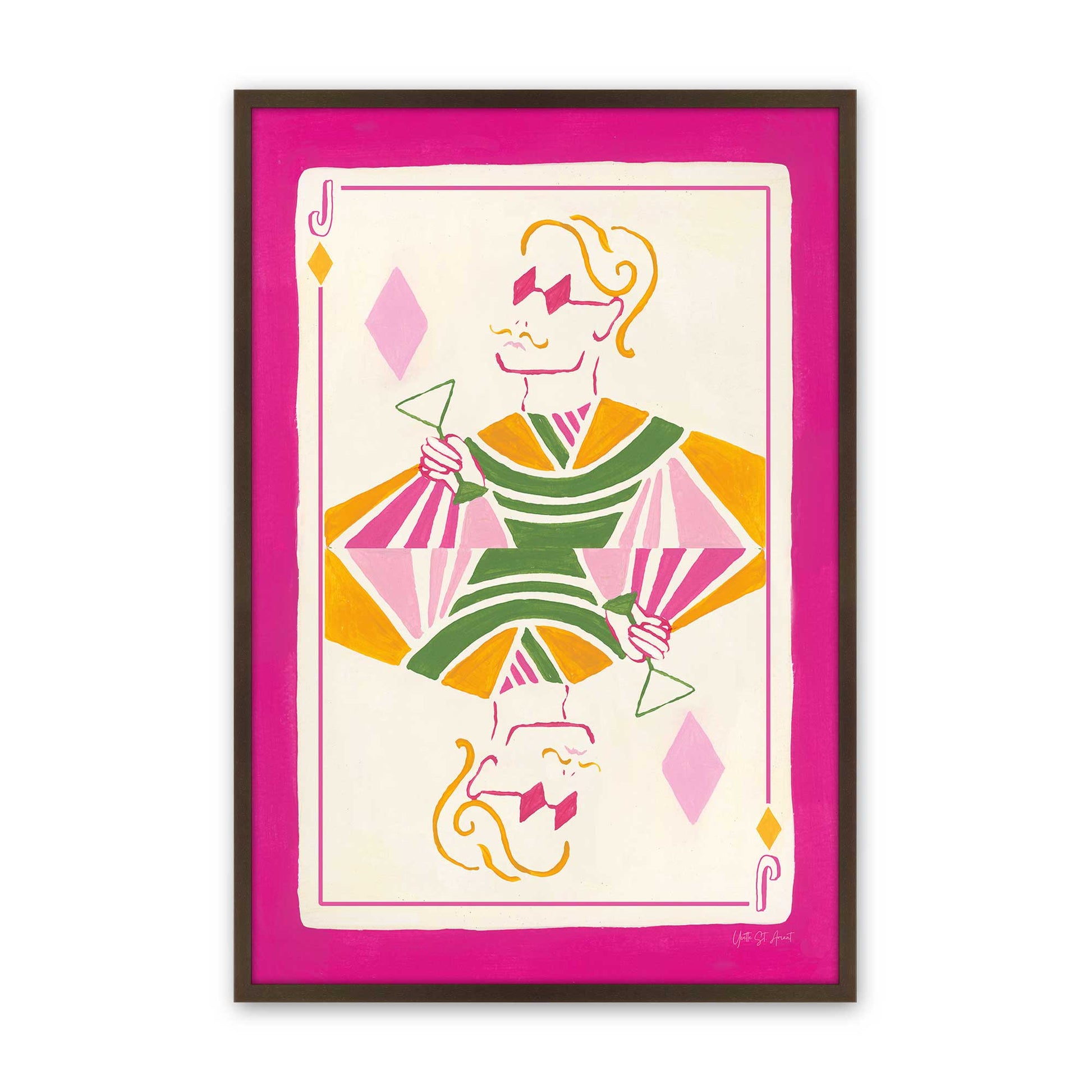 [Color:Brown], Picture of art in a Brown frame