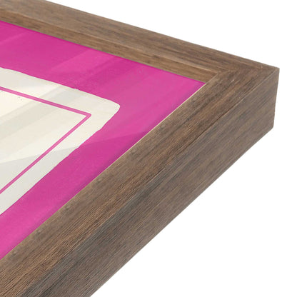 [Color:Walnut], Picture of art in a Walnut frame at an angle