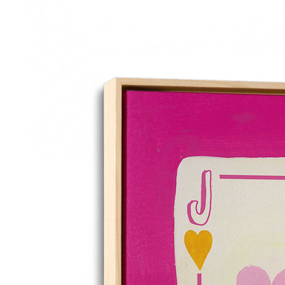 [Color:American Maple], Picture of art in a American Maple frame at an angle