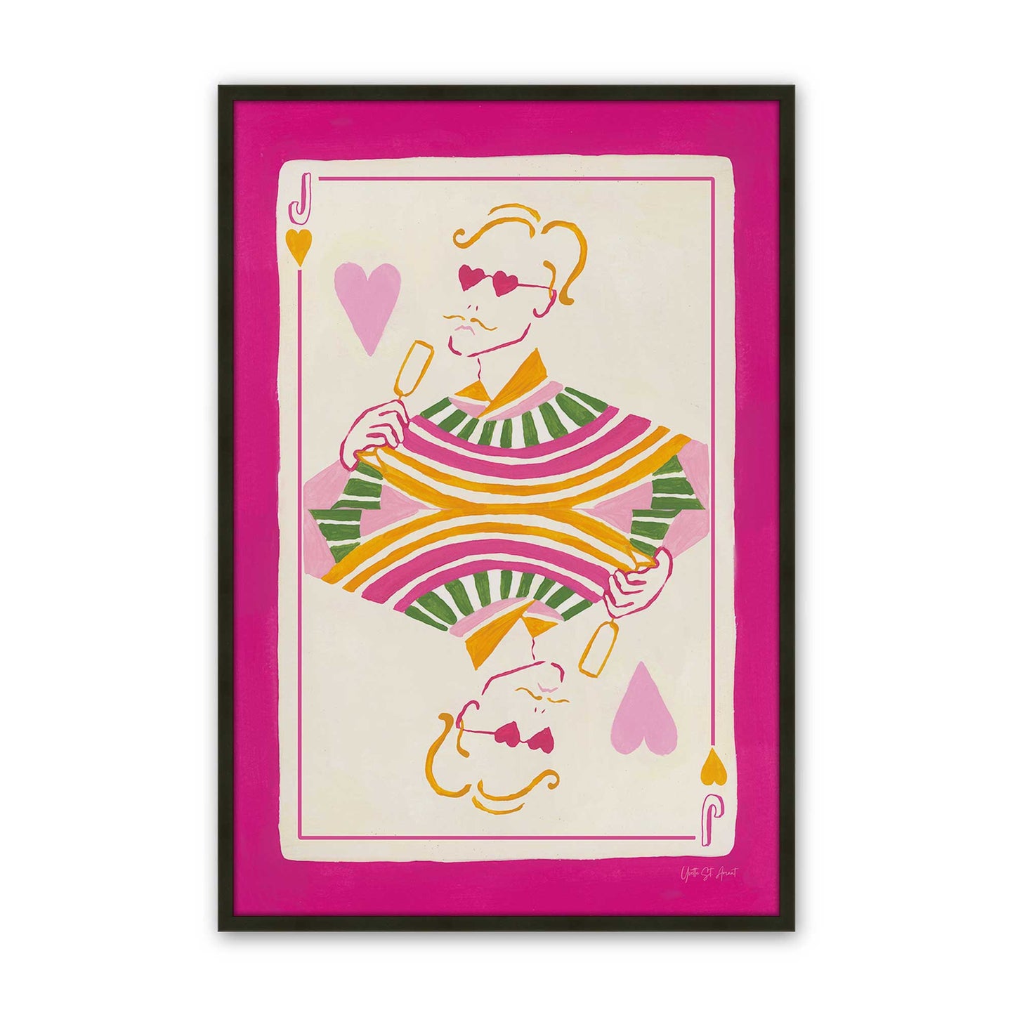 [Color:Satin Black], Picture of art in a Satin Black frame
