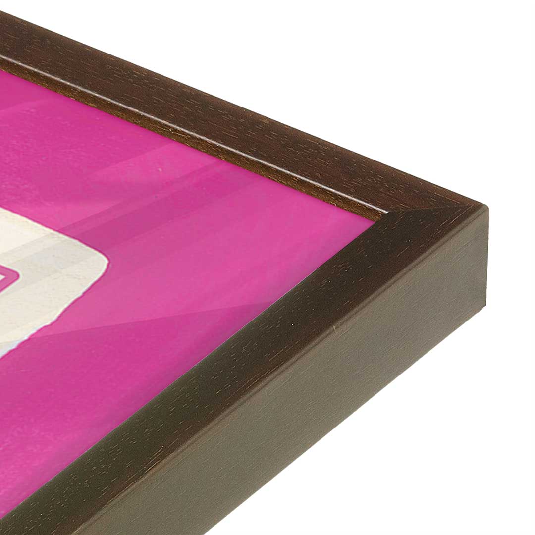 [Color:Belvinder Brown], Picture of art in a Belvinder Brown frame at an angle