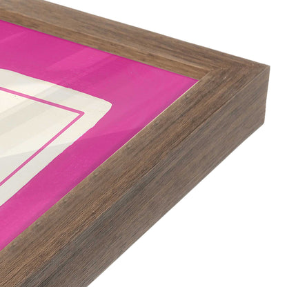 [Color:Walnut], Picture of art in a Walnut frame at an angle