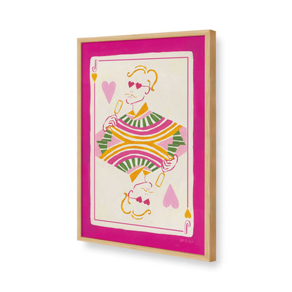 [Color:American Maple], Picture of art in a American Maple frame of the corner