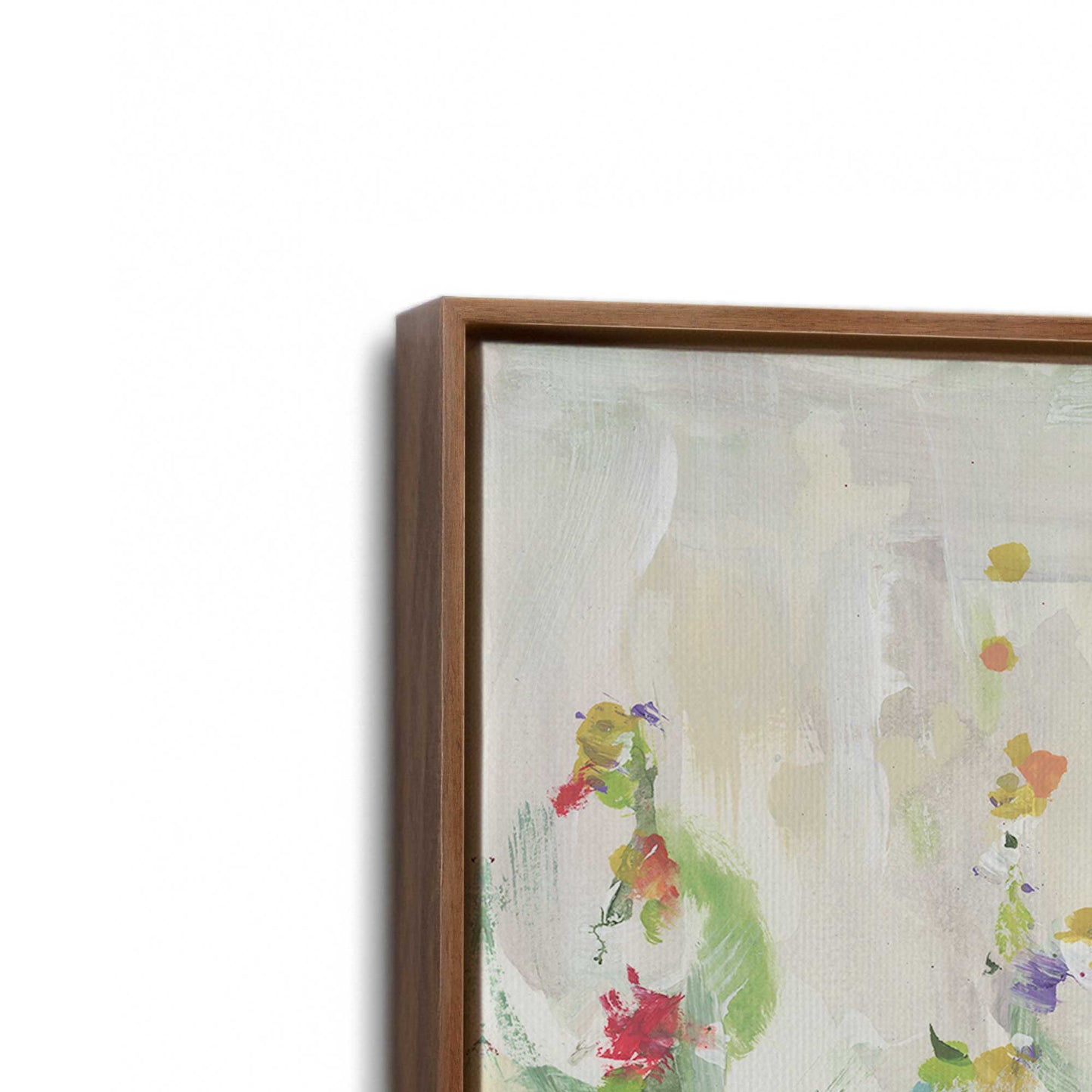 [Color:Walnut], Picture of art in a Walnut frame at an angle
