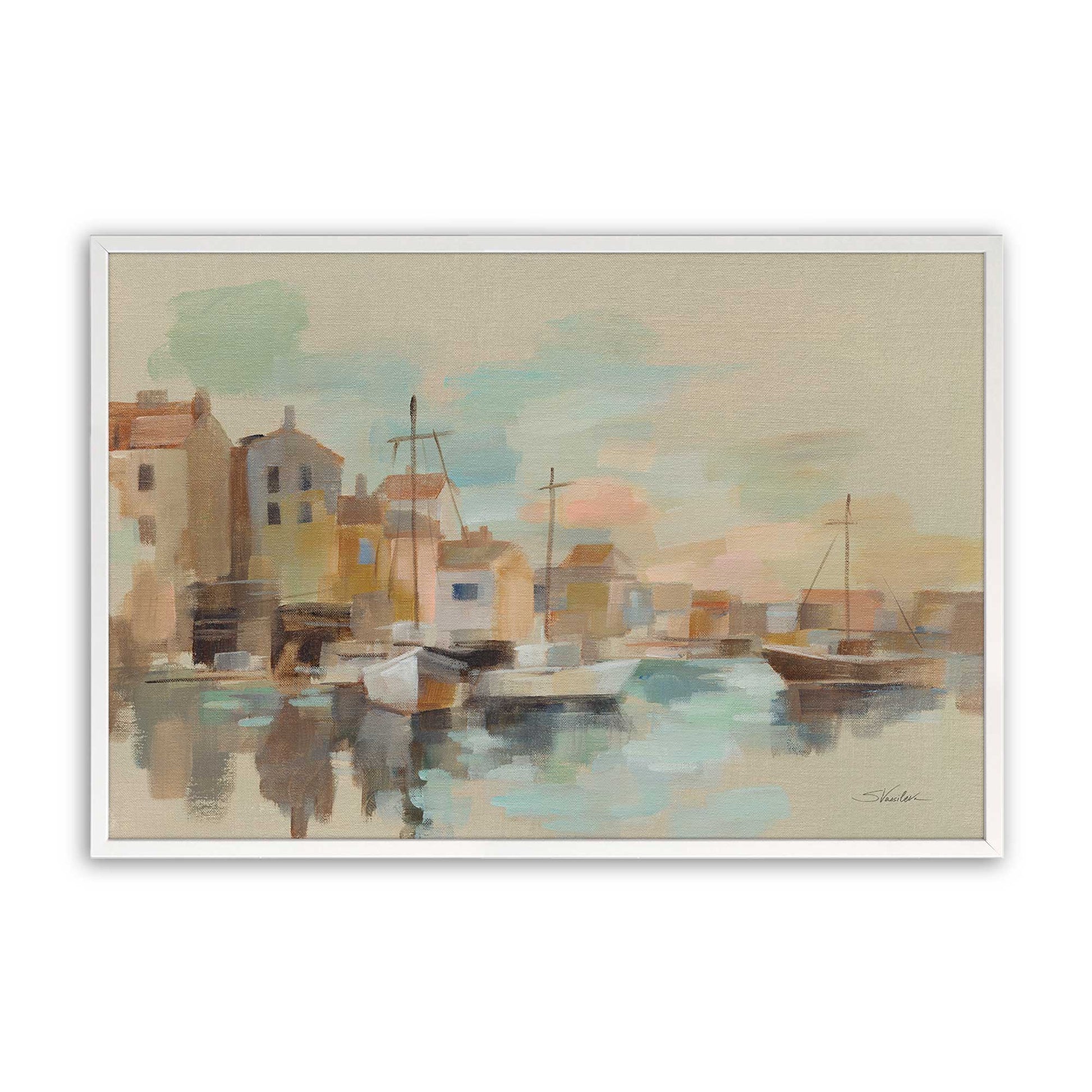 [Color:Opaque White], Picture of art in a Opaque White frame
