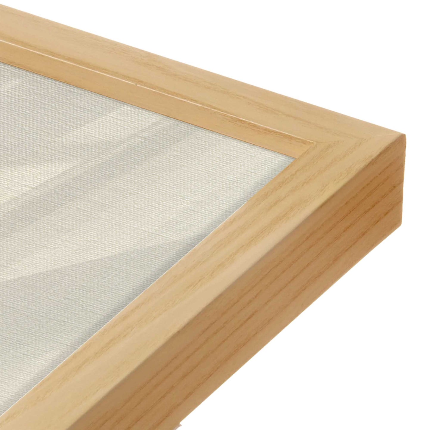 [Color:American Maple], Picture of art in a American Maple frame at an angle