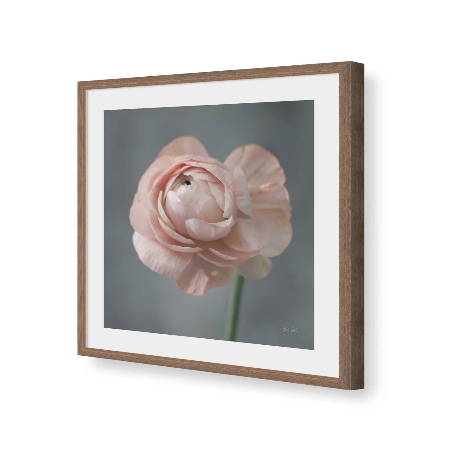 [Color:Walnut], Picture of art in a Walnut frame of the corner