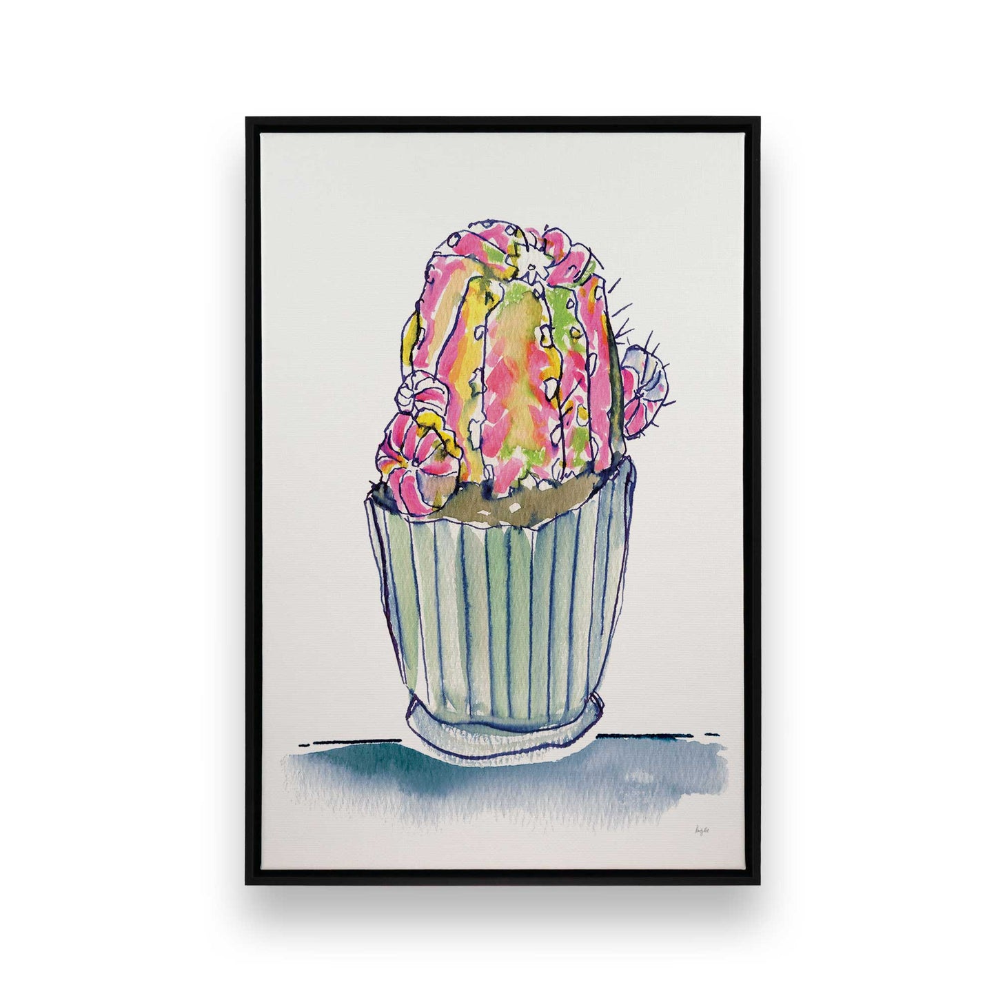 [Color:Satin Black], Picture of art in a Satin Black frame