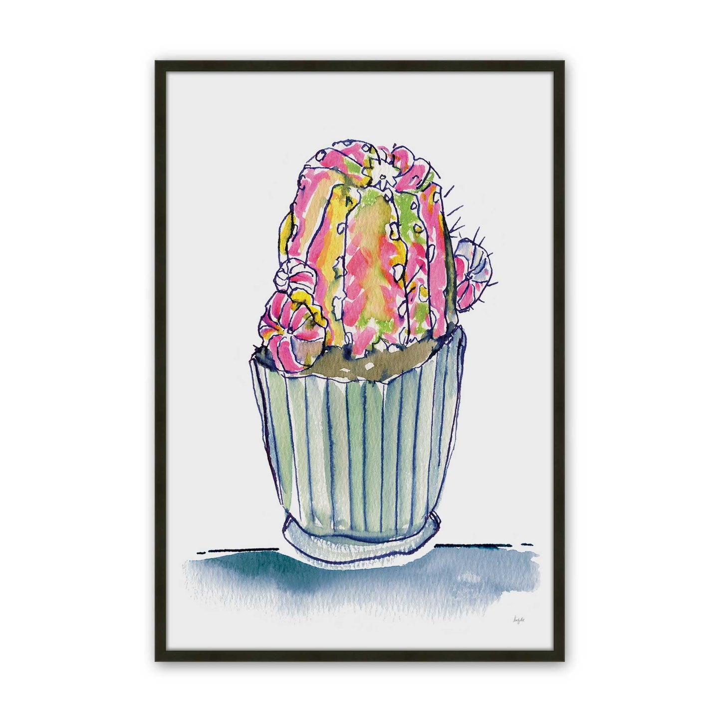[Color:Satin Black], Picture of art in a Satin Black frame