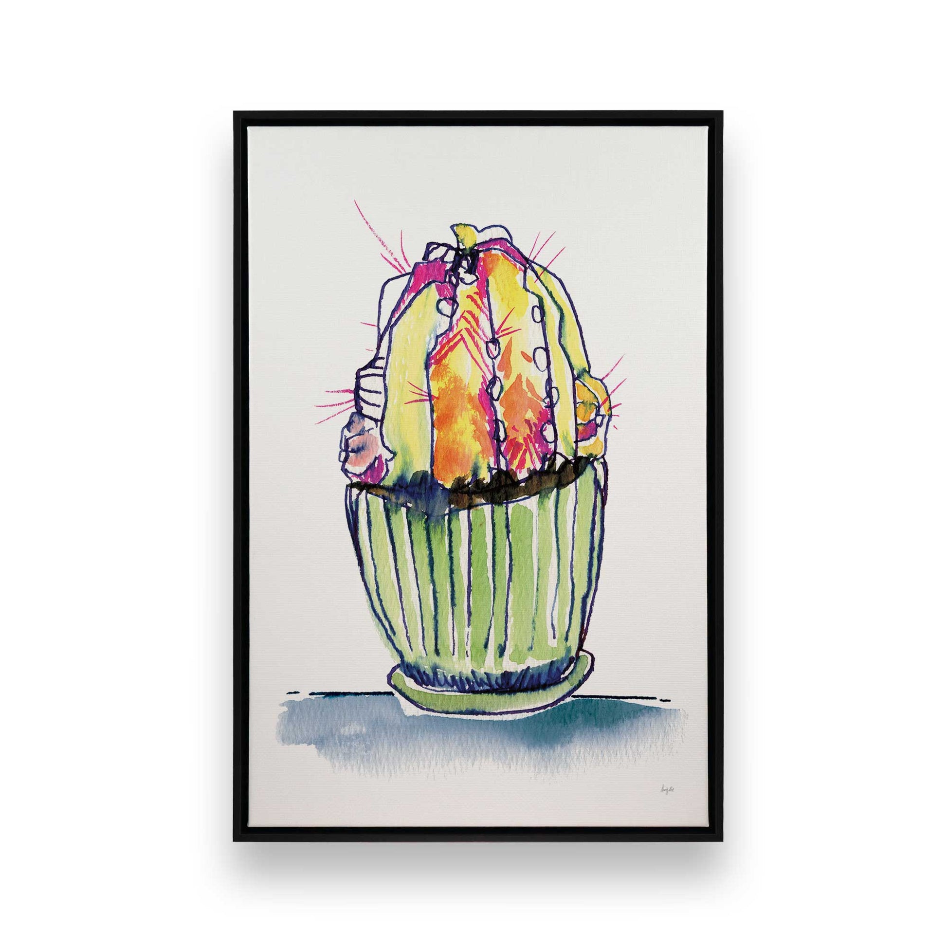 [Color:Satin Black], Picture of art in a Satin Black frame