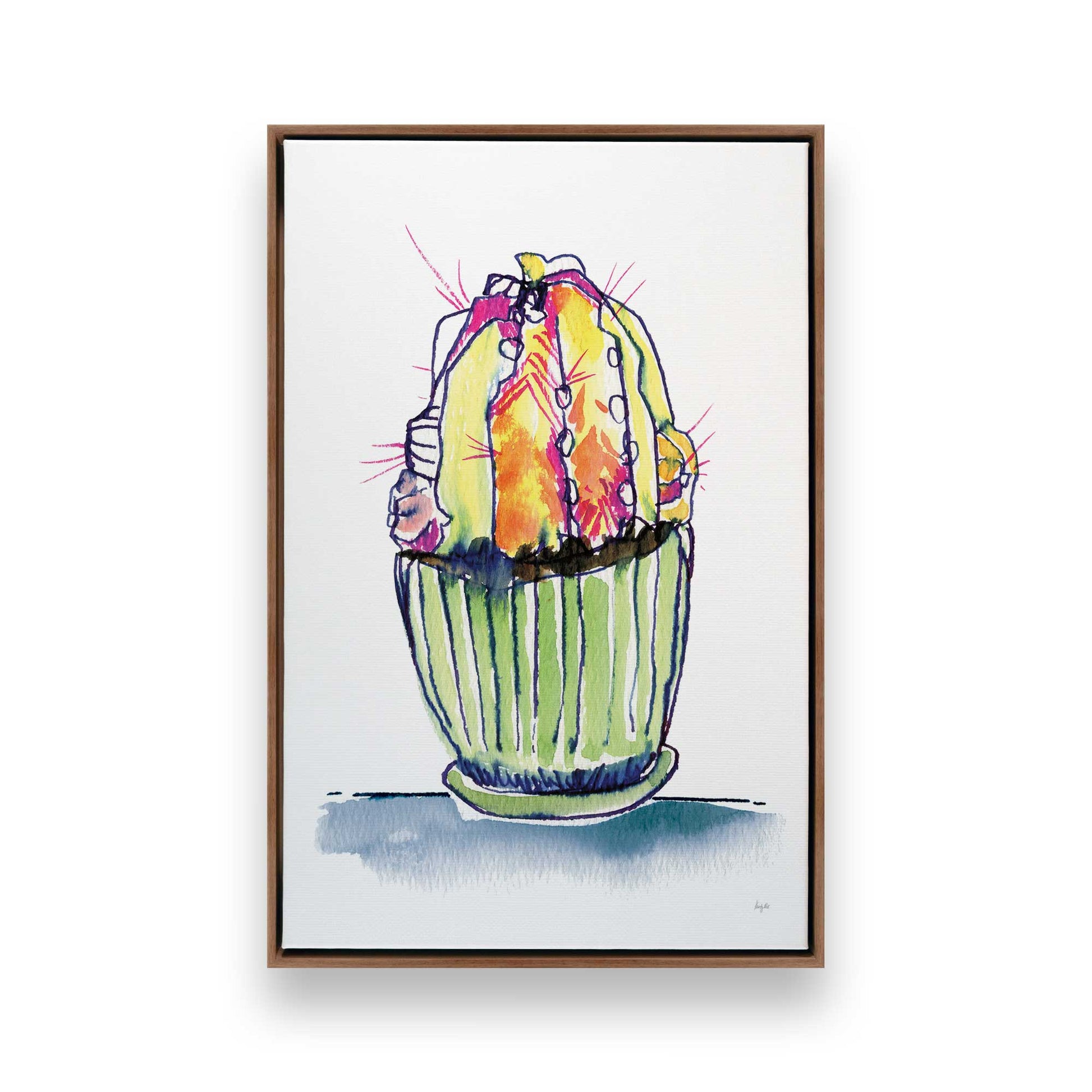 [Color:Walnut], Picture of art in a Walnut frame