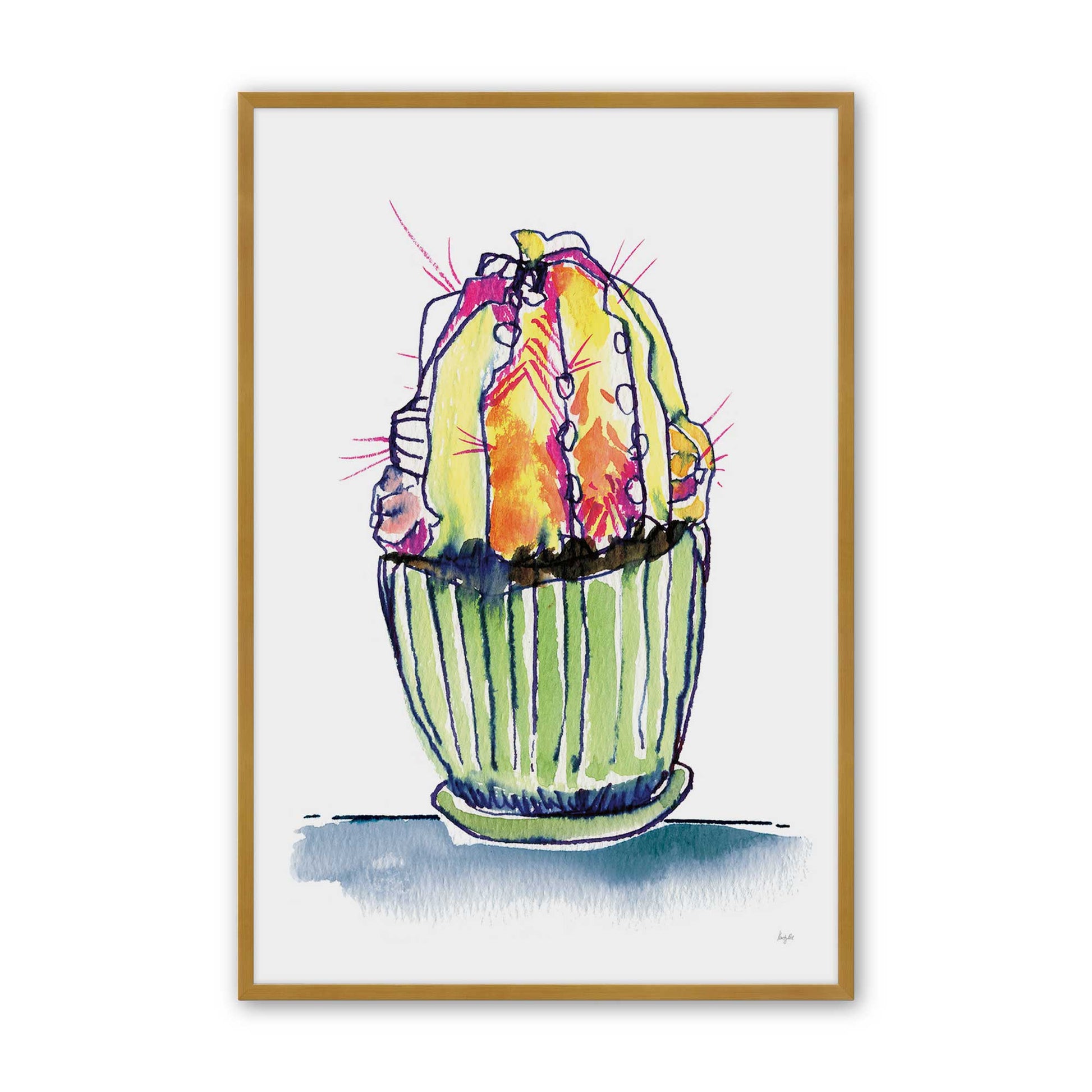 [Color:Polished Gold], Picture of art in a Polished Gold frame