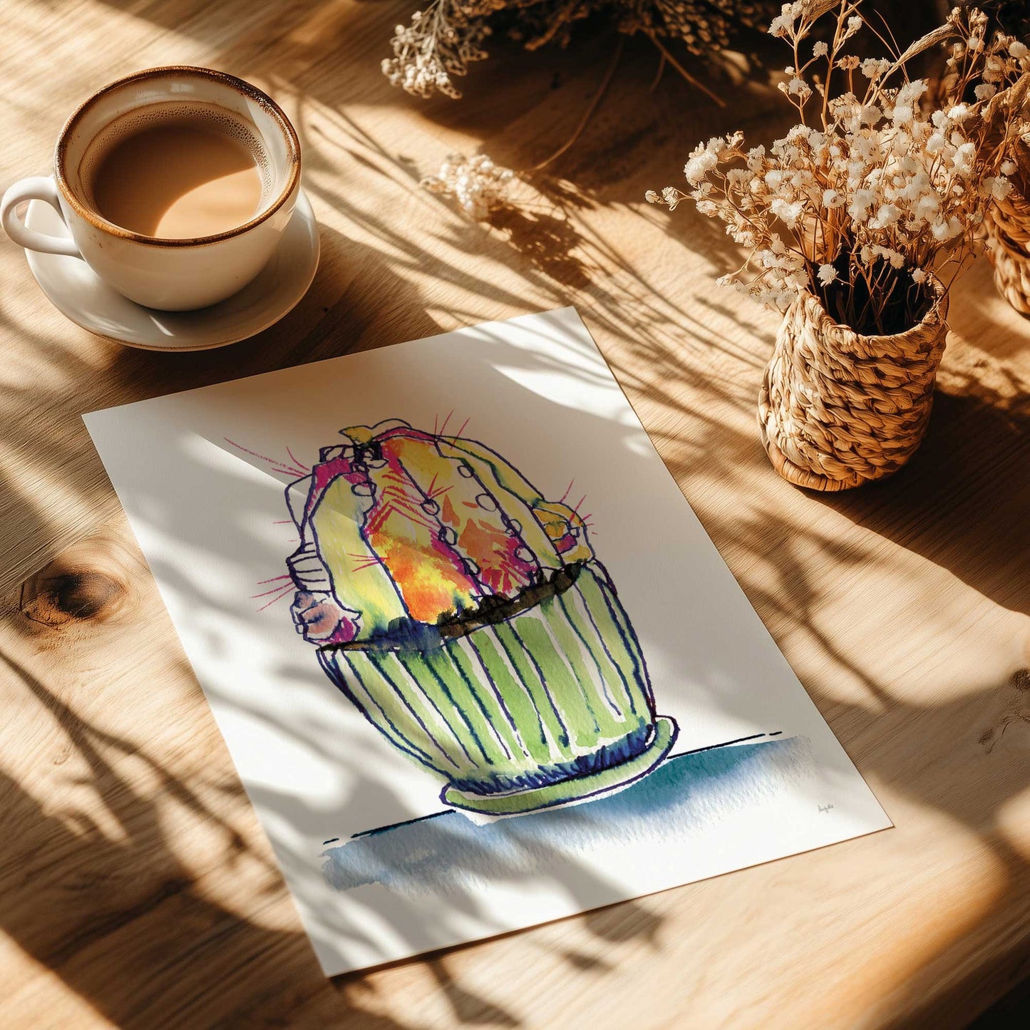 [Color:Rolled Print], Picture of close up of art