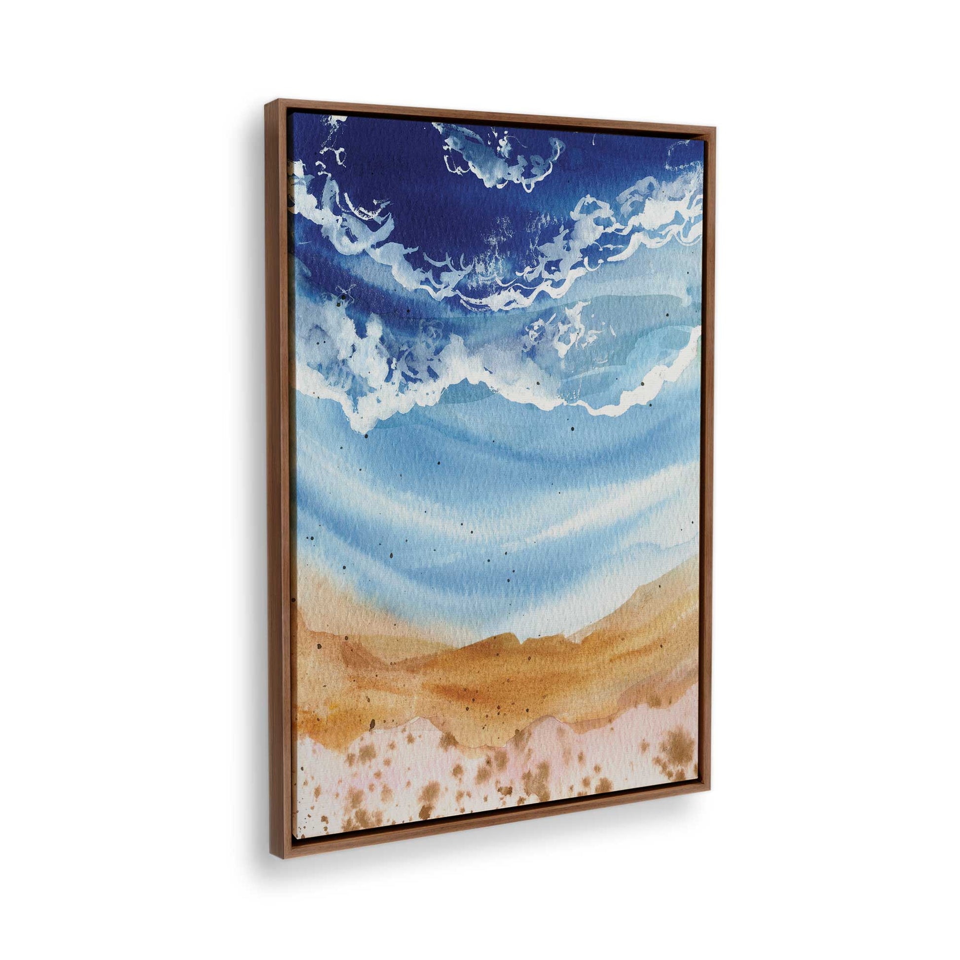 [Color:Walnut], Picture of the corner of the art