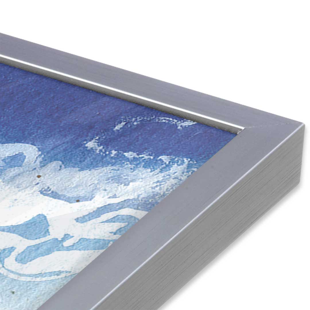 [Color:Polished Chrome], Picture of art in a Polished Chrome frame at an angle
