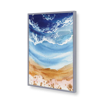 [Color:Polished Chrome], Picture of art in a Polished Chrome frame of the corner