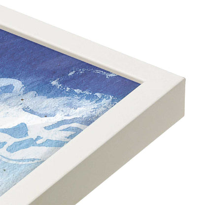 [Color:Opaque White], Picture of art in a Opaque White frame at an angle