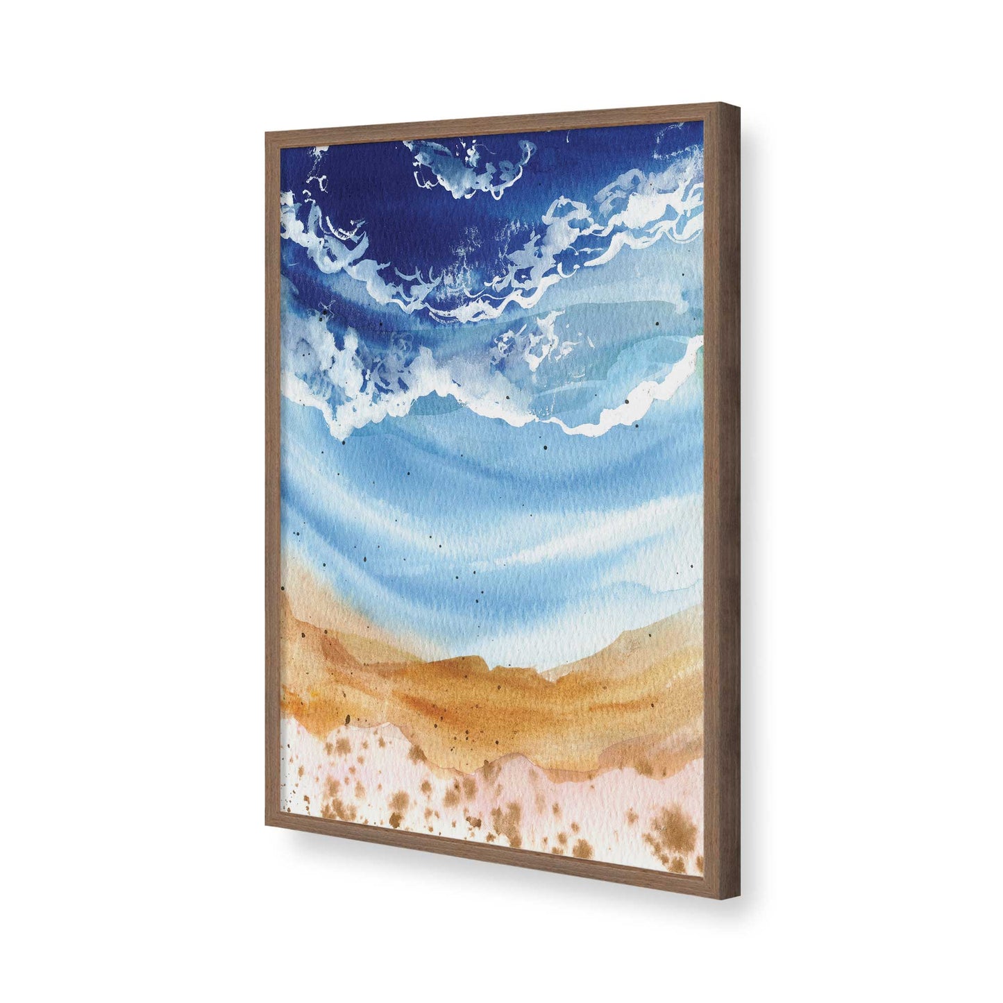 [Color:Walnut], Picture of art in a Walnut frame of the corner