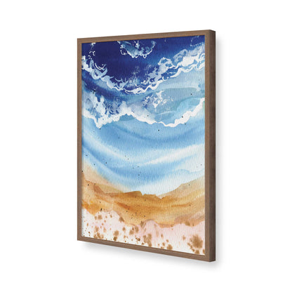 [Color:Walnut], Picture of art in a Walnut frame of the corner