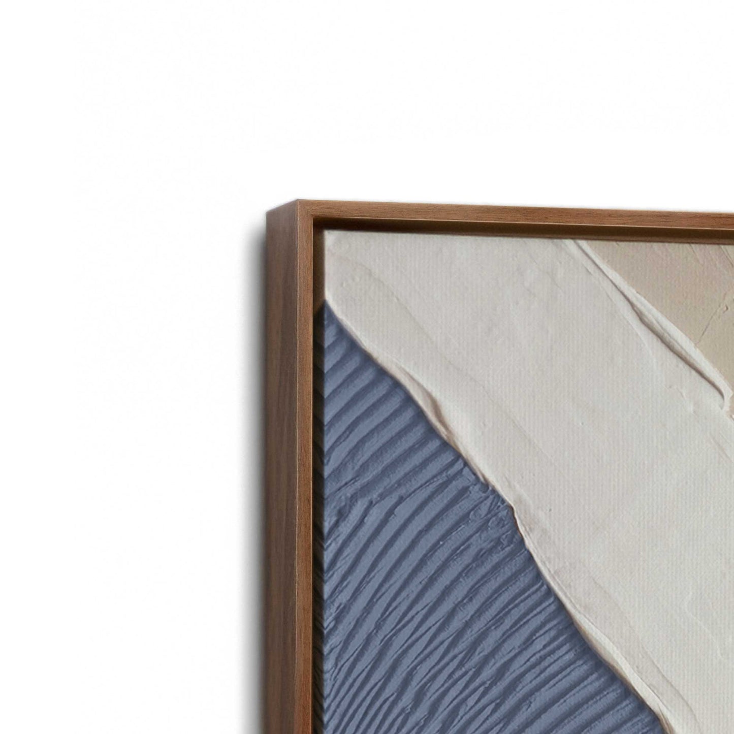[Color:Walnut], Picture of art in a Walnut frame at an angle