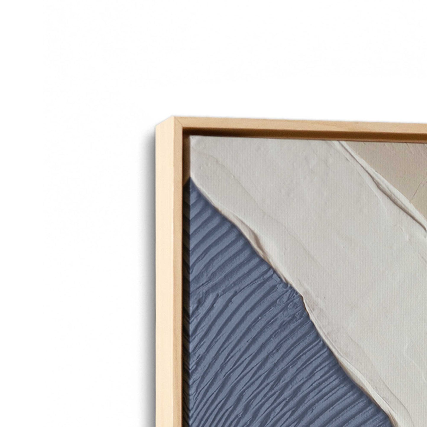 [Color:American Maple], Picture of art in a American Maple frame at an angle